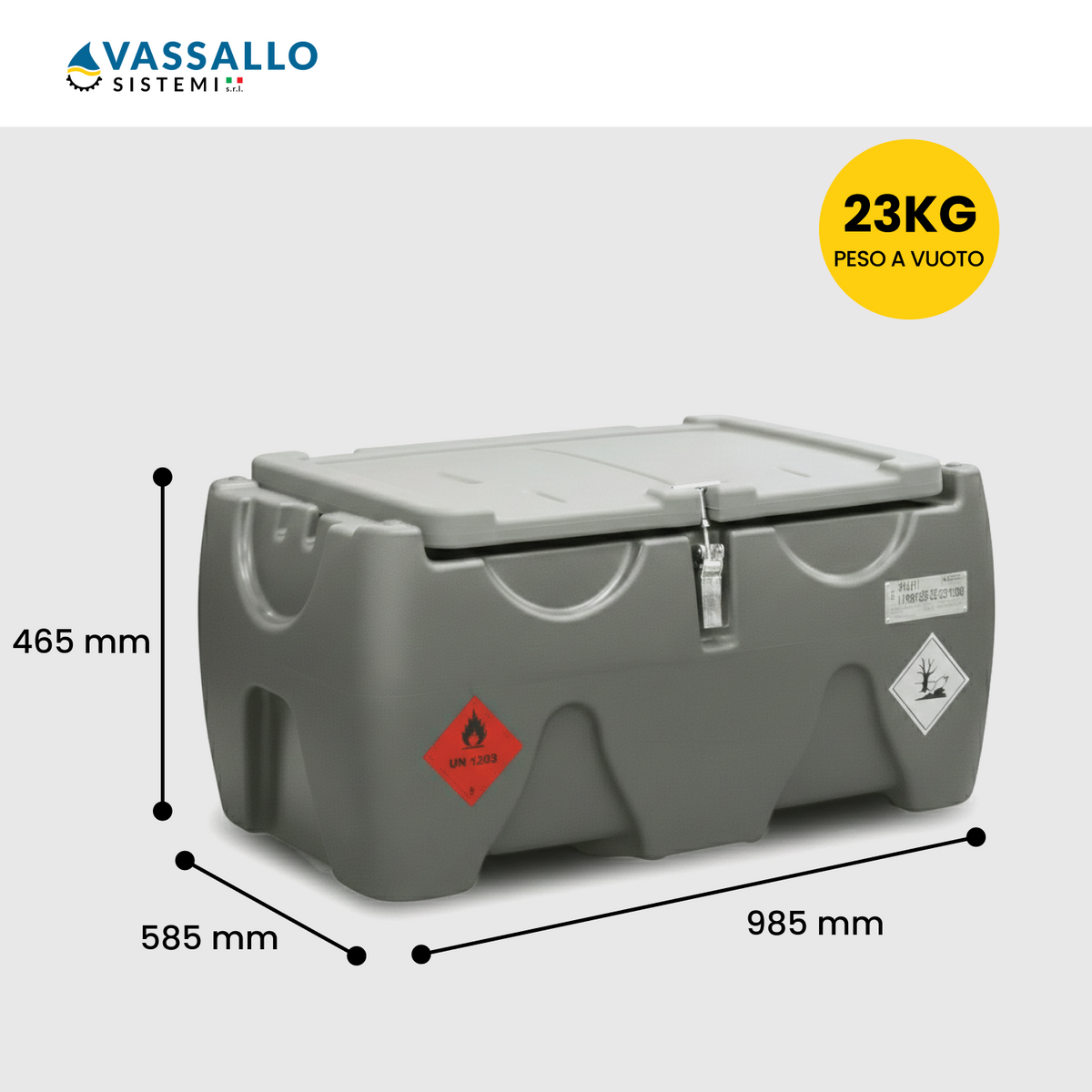 System Tank Diesel 150L | Vassallo Sistemi