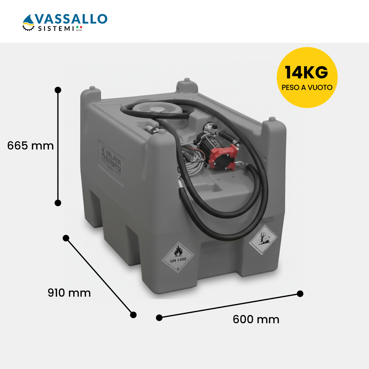 System Tank Diesel 220L | Vassallo Sistemi