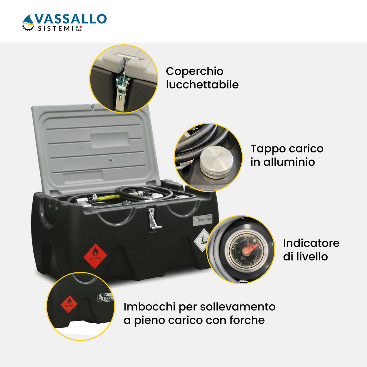 System Tank Essence - 150 L ADR | Vassallo Sistemi