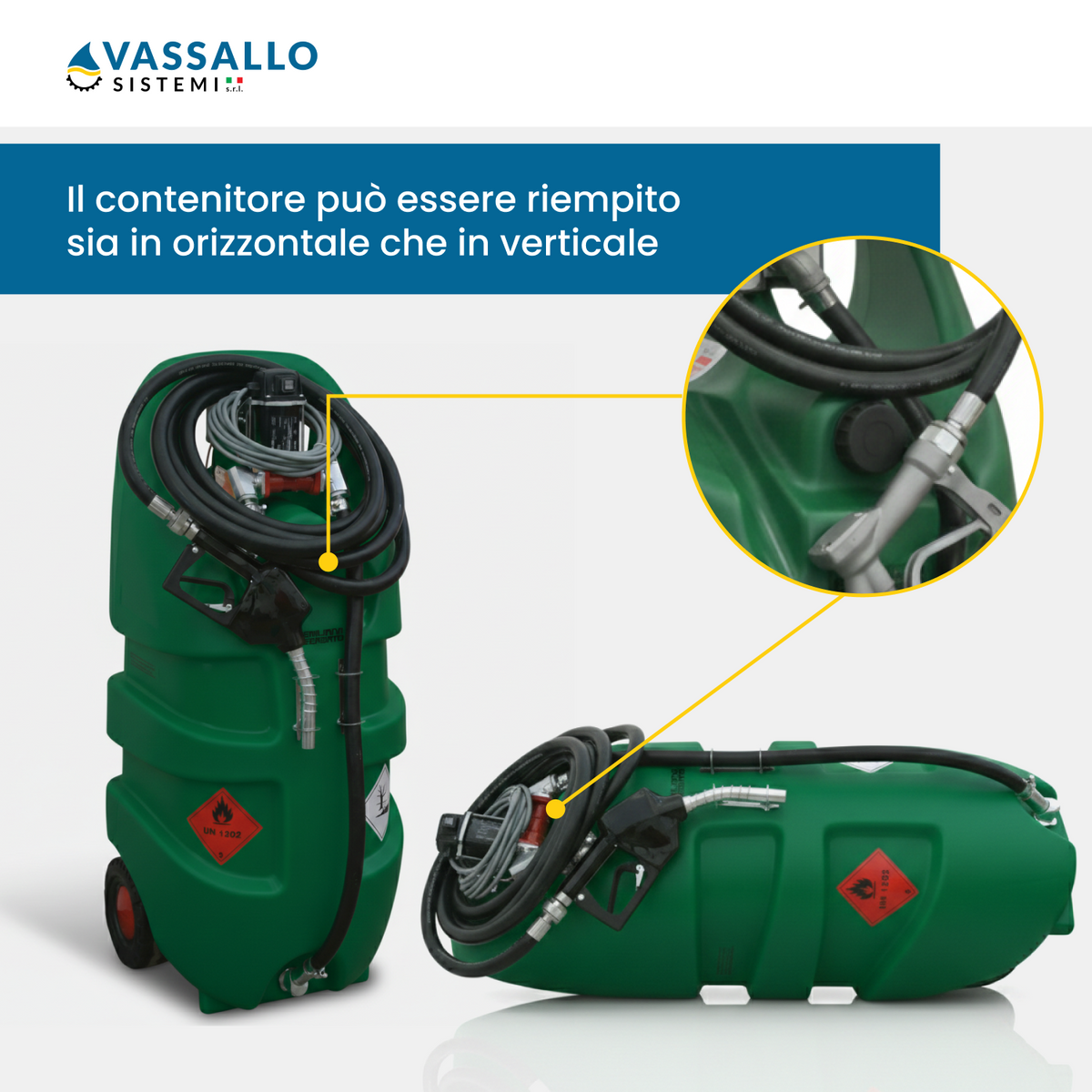 MobiFuel Diesel 110L - Pompe 12/24V | Vassallo Sistemi
